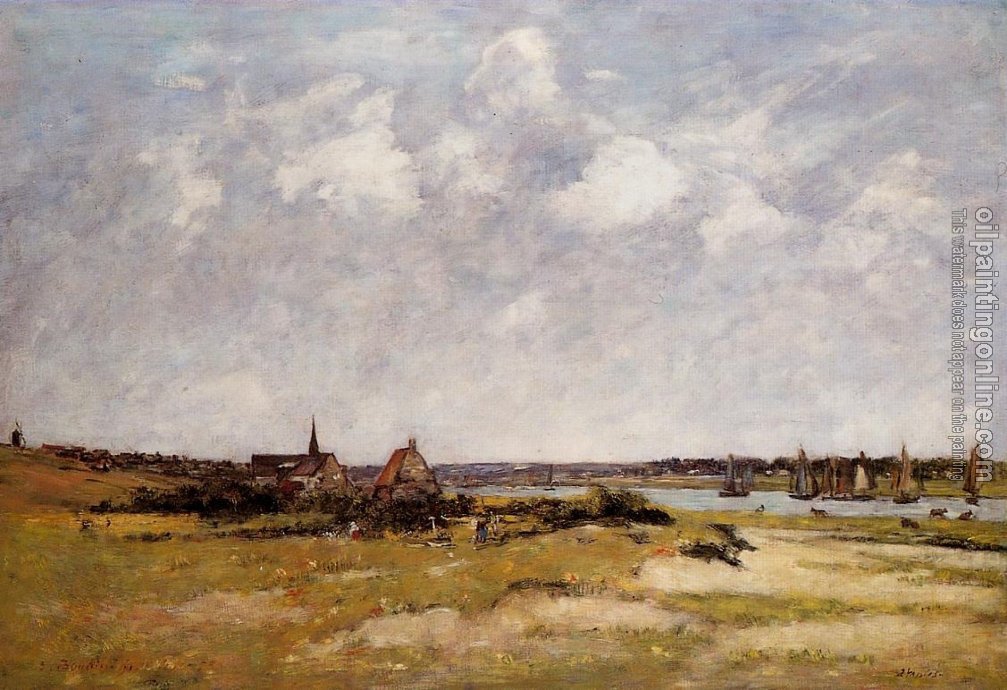 Boudin, Eugene - Etaples, La Canache, High Tide